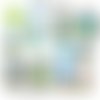 Téléchargement immédiat: images digitales pour cabochons à imprimer chat au vert