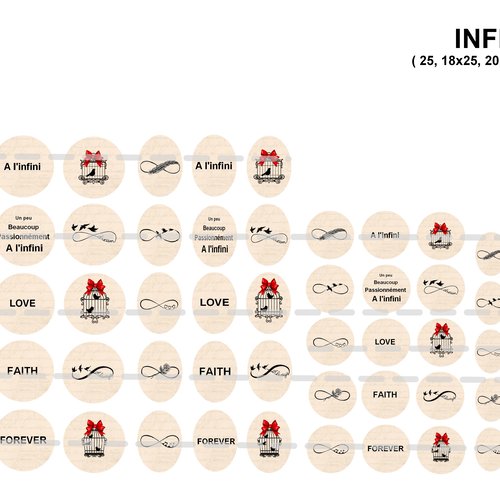 Téléchargement immédiat: images digitales pour cabochons à imprimer infini