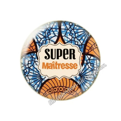 Maîtresse km9 cabochon en résine époxy 25 mm