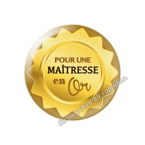 Maîtresse km20 cabochon en résine époxy 25 mm