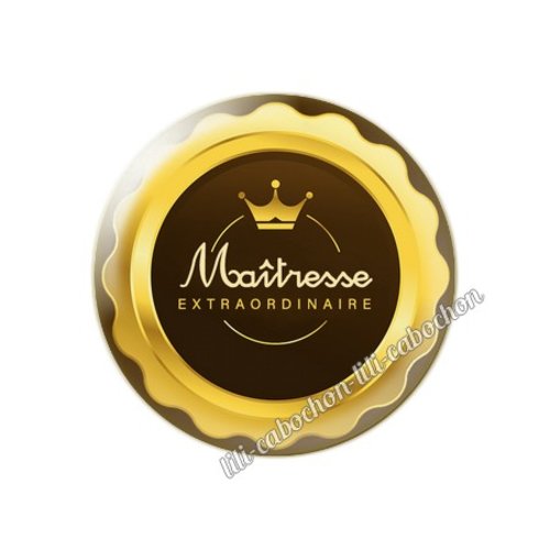 Maîtresse km21 cabochon en résine époxy 25 mm