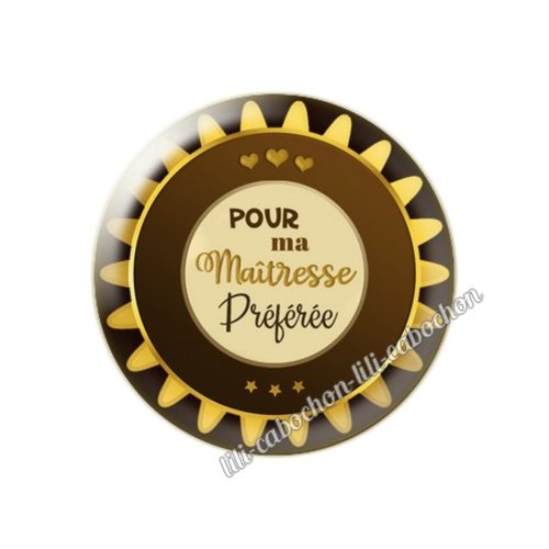 Maîtresse km22 cabochon en résine époxy 25 mm