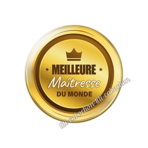 Maîtresse km26 cabochon en résine époxy 25 mm