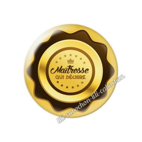 Maîtresse km28 cabochon en résine époxy 25 mm