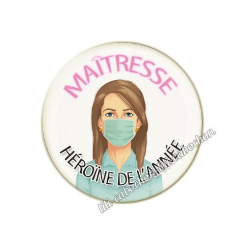 Maîtresse km31 cabochon en résine époxy 25 mm