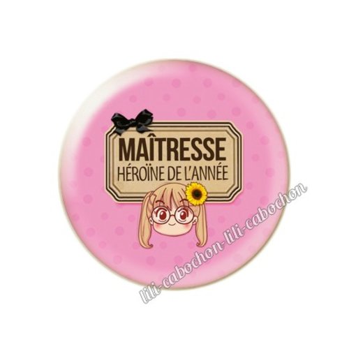 Maîtresse km32 cabochon en résine époxy 25 mm
