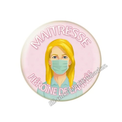 Maîtresse km36 cabochon en résine époxy 25 mm