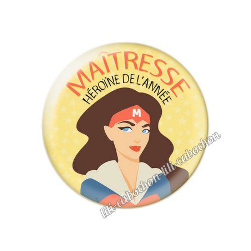 Maîtresse km37 cabochon en résine époxy 25 mm