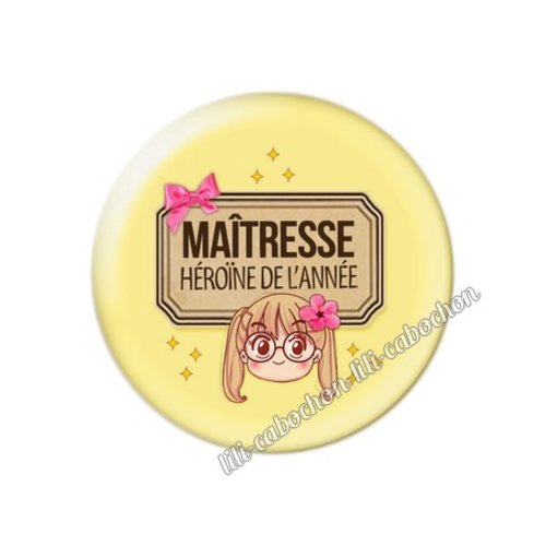 Maîtresse km39 cabochon en résine époxy 25 mm