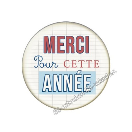 Merci pour cette année km42 cabochon en résine époxy 25 mm