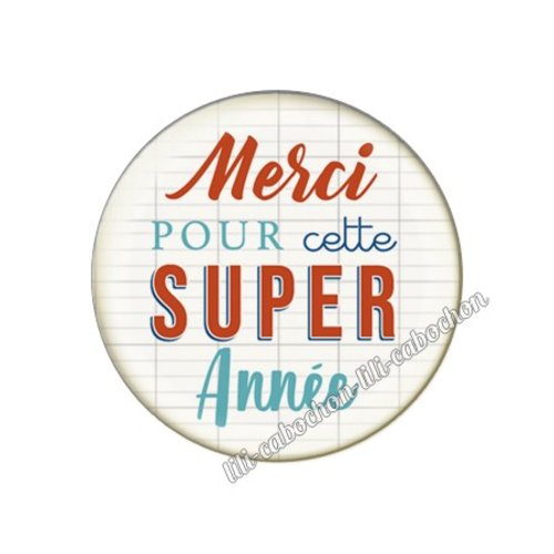 Merci pour cette année km43 cabochon en résine époxy 25 mm