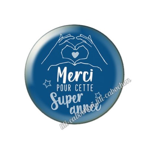 Merci pour cette année km63 cabochon en résine époxy 25 mm