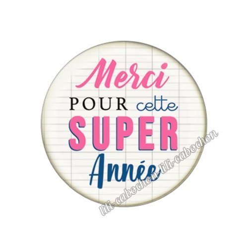 Merci pour cette année km64 cabochon en résine époxy 25 mm