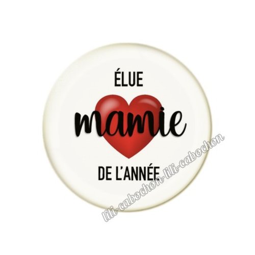 Mamie km23 cabochon en résine époxy 25 mm