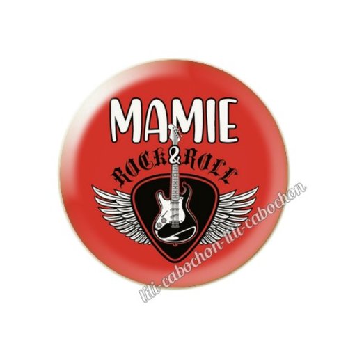 Mamie km24 cabochon en résine époxy 25 mm