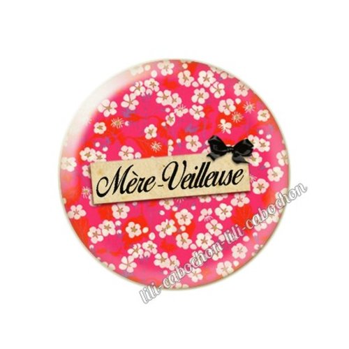 Mère-veilleuse maman km2 cabochon en résine époxy 25 mm