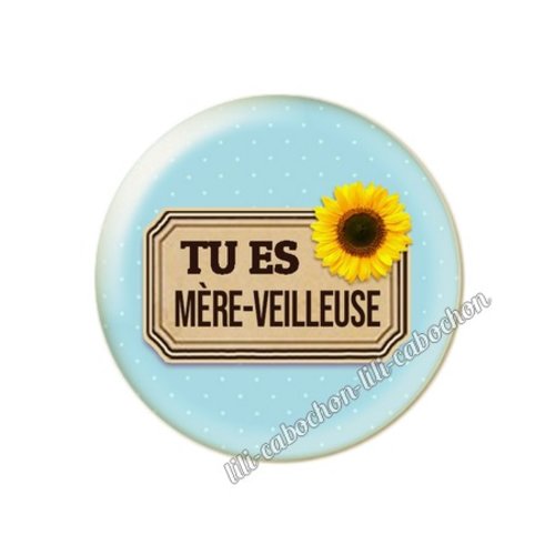 Mère-veilleuse maman km3 cabochon en résine époxy 25 mm