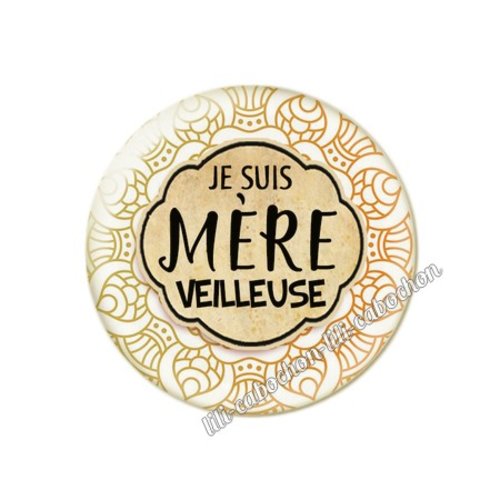 Mère-veilleuse maman km4 cabochon en résine époxy 25 mm