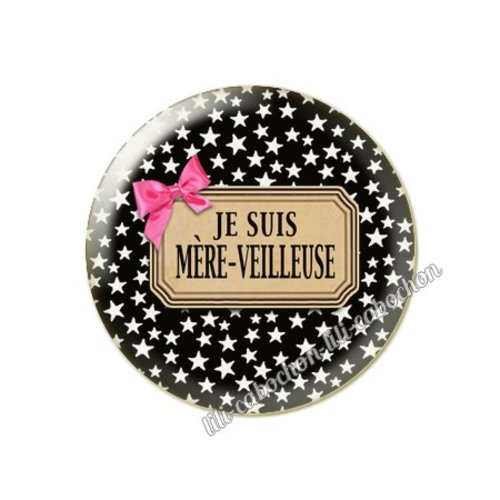Mère-veilleuse maman km7 cabochon en résine époxy 25 mm