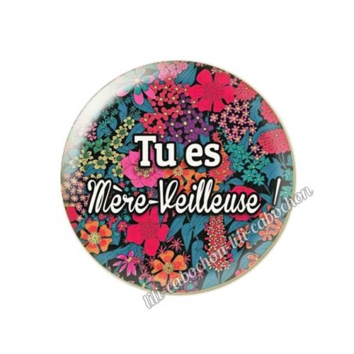 Mère-veilleuse maman km9 cabochon en résine époxy 25 mm
