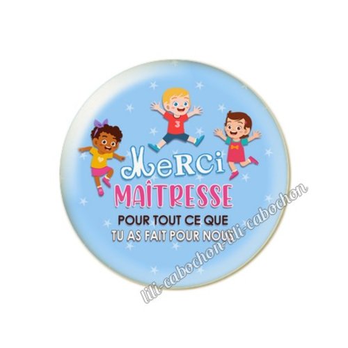 Maîtresse km1 cabochon en résine époxy 25 mm