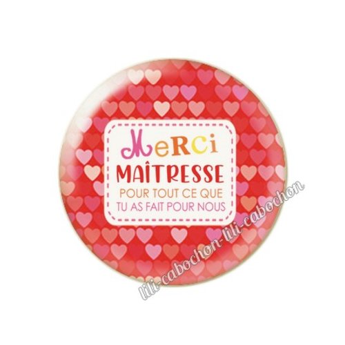 Maîtresse km2 cabochon en résine époxy 25 mm