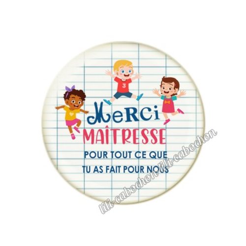 Maîtresse km3 cabochon en résine époxy 25 mm