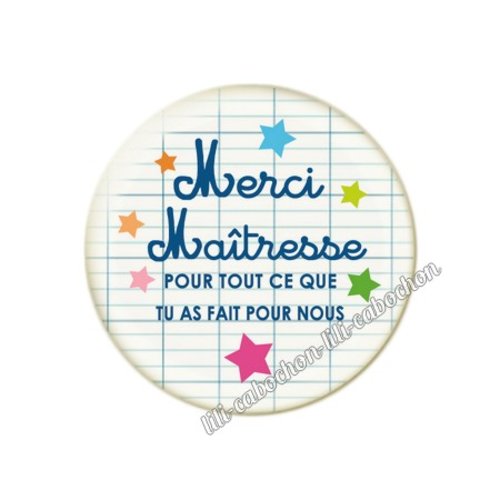 Maîtresse km6 cabochon en résine époxy 25 mm