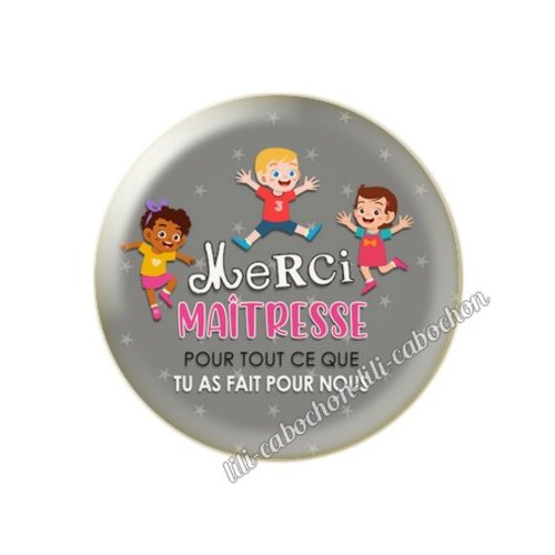 Maîtresse km12 cabochon en résine époxy 25 mm