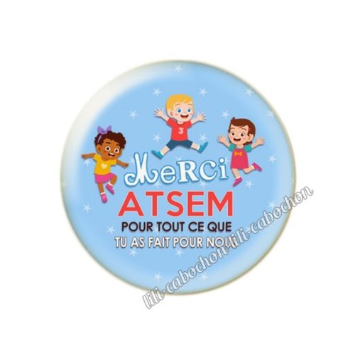 Atsem km16 cabochon en résine époxy 25 mm