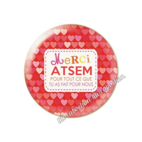 Atsem km17 cabochon en résine époxy 25 mm