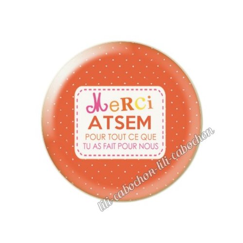 Atsem km19 cabochon en résine époxy 25 mm