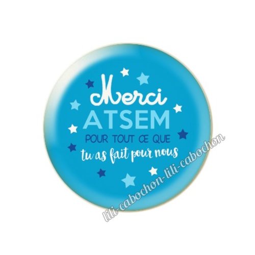 Atsem km22 cabochon en résine époxy 25 mm