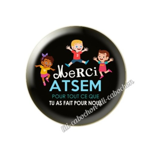 Atsem km23 cabochon en résine époxy 25 mm