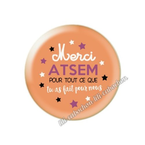 Atsem km26 cabochon en résine époxy 25 mm