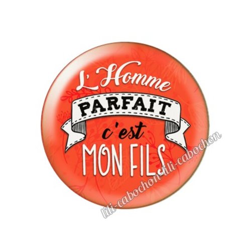 L'homme parfait mon fils km32 cabochon en résine époxy 25 mm