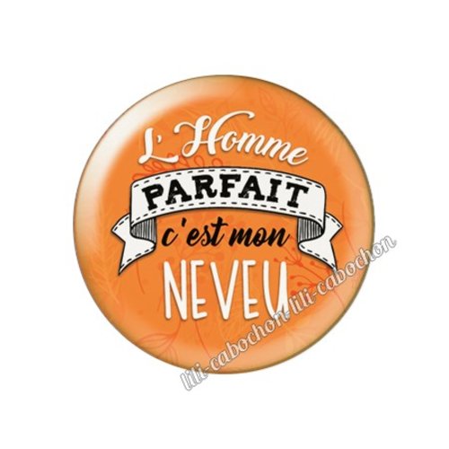 L'homme parfait neveu km33 cabochon en résine époxy 25 mm