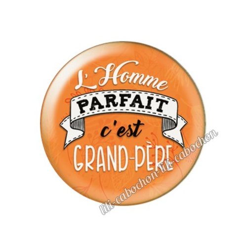 L'homme parfait grand père km38 cabochon en résine époxy 25 mm