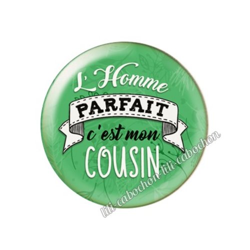L'homme parfait cousin km39 cabochon en résine époxy 25 mm