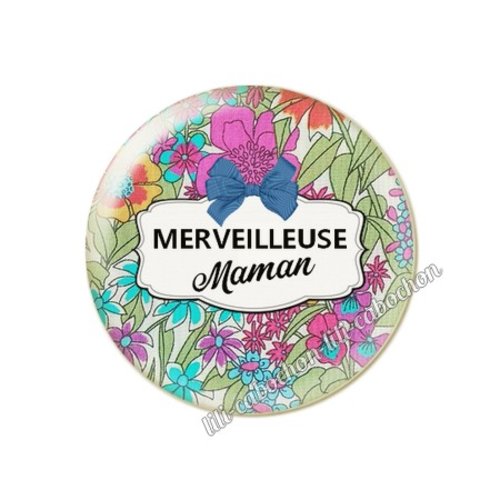 Maman kp.6 au choix cabochon résine ou en verre avec ou sans support, miroir, magnet, porte clé