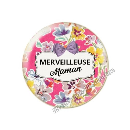 Maman kp.10 au choix cabochon résine ou en verre avec ou sans support, miroir, magnet, porte clé