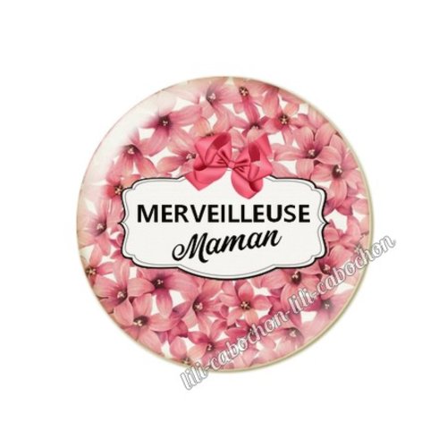 Maman kp.12 au choix cabochon résine ou en verre avec ou sans support, miroir, magnet, porte clé