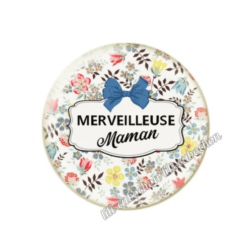 Maman kp16 au choix cabochon résine ou en verre avec ou sans support, miroir, magnet, porte clé