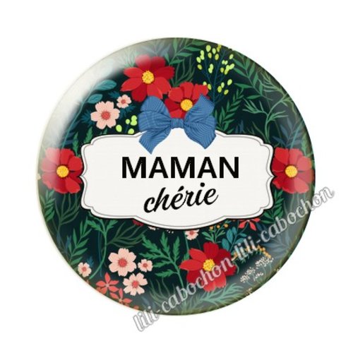 Maman kp19 au choix cabochon résine ou en verre avec ou sans support, miroir, magnet, porte clé