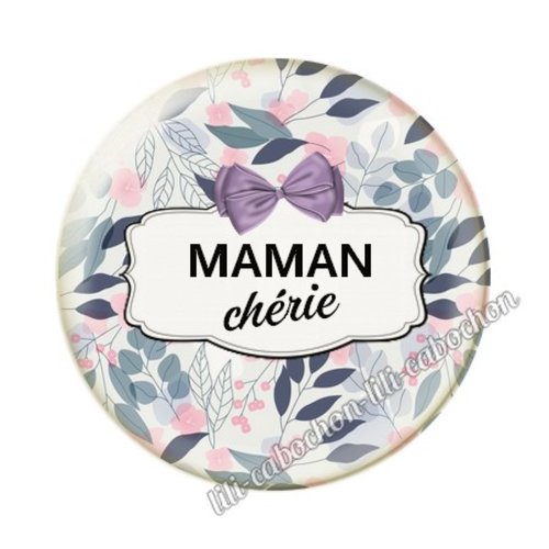 Maman kp24 au choix cabochon résine ou en verre avec ou sans support, miroir, magnet, porte clé