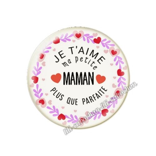 Maman kp33 au choix cabochon résine ou en verre avec ou sans support, miroir, magnet, porte clé