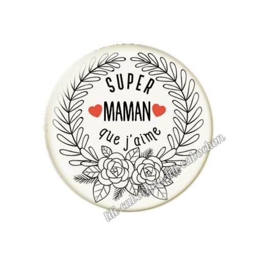 Maman kp36 au choix cabochon résine ou en verre avec ou sans support, miroir, magnet, porte clé