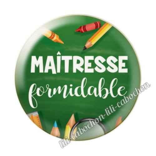Maîtresse kj1 cabochon en résine époxy 25 mm