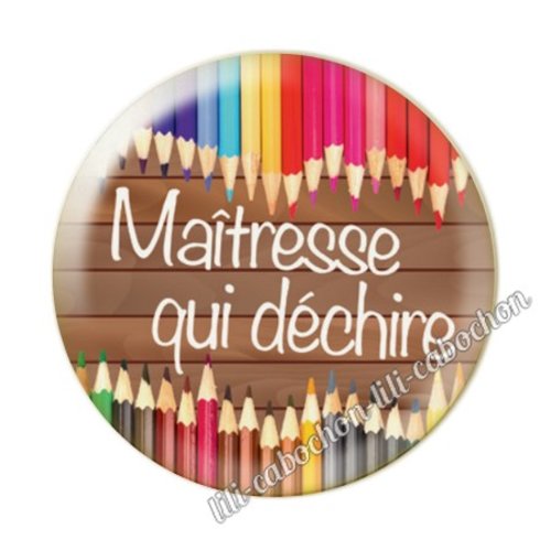Maîtresse kj4 cabochon en résine époxy 25 mm