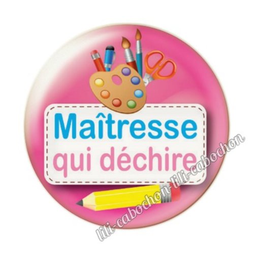 Maîtresse kj12 cabochon en résine époxy 25 mm